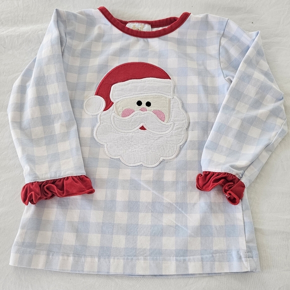 Busy Bees Smocks Baby Santa Face Top 24m - Picture 1 of 7
